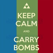Image of KEEP CALM AND CARRY BOMBS