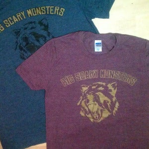 Image of Big Scary Monsters bear shirt