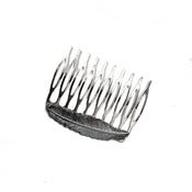Image of Silver Plated Feather Comb 