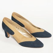 Image of SHINDIG CANVAS HEELS // 8