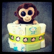 Image of 1-Tier Monkey&Green <br>(Baby Neutral)