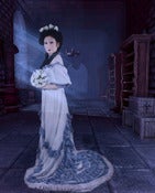 Image of Upcyled Vintage Dyed Ghost Bride Victorian Gown Each Piece one of a Kind!