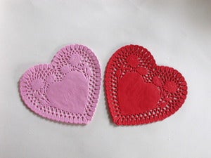 Image of Heart Paper Doilies