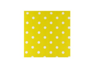 Image of Yellow & White Polka Dot Napkins