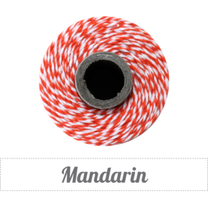 Image of Mandarin - Orange & White Baker's Twine