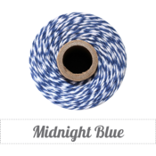 Image of Midnight Blue - Navy & White Baker's Twine 