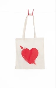Image of Breaking Hearts Natural Tote 
