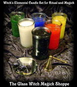 Image of Witch’s Elemental Candle Set for Ritual and Magick 