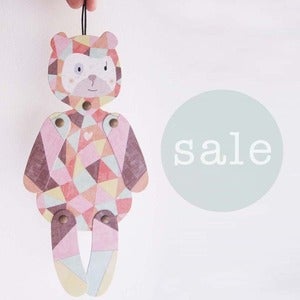 Image of ••● SALE ●•• Luisa bear, articulated paper animal