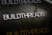 Image of Build Threads sticker - SILVER