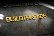 Image of Build Threads sticker - GOLD