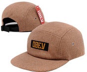 Image of NEW! OBEY Propaganda Text Box Logo Wool Camp Hat Collection