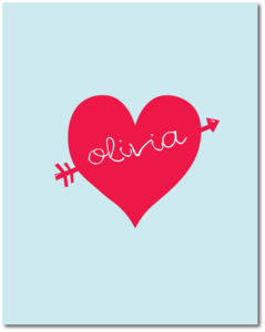 Image of "Love Struck" Personalized Prints