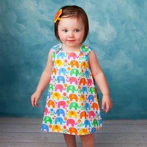 Image of The Perfect A Line Dress for Baby Reversible Dress Pattern 0-24 months