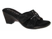 Image of Damiani's Italian Buckle Heels in Brown or Black 