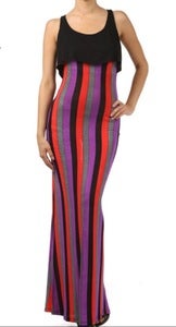 Image of  Striped maxi dress