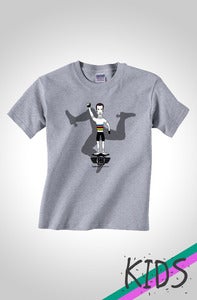 Image of The #rCav Limited Edition Kids Cycling T-Shirt Light Grey