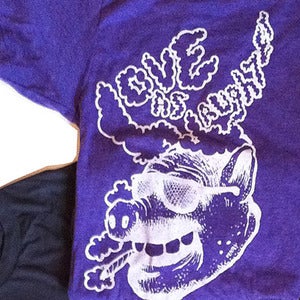 Image of Love As Laughter - Smoking Pig T-Shirt