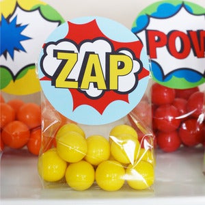 Image of Printable Superhero Favor/Treat Bag Toppers- Superhero Collection