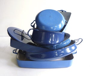 Image of 7 Vintage Dansk Kobenstyle Pots & Pans, France