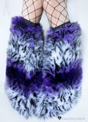 Image of Spots & stripes fluffies purple