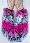 Image of Spots & stripes fluffies pink