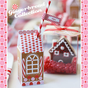 Image of Printable Gingerbread House Wonderland Collection-- great for a gingerbread decorating party