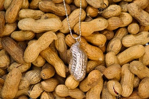 Image of "The Nut" Sterling Silver Peanut Pendant by Chenoah