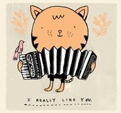 Image of ACCORDION CAT print