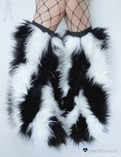 Image of Striped fluffies black and white
