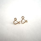 Image of ampersand post earrings
