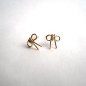 Image of bow post earrings