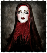 Image of Black & Red Striped Wig~!