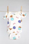 Image of Baby Vintage Up Up & Away Pooh Onesie