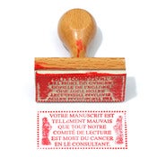 Image of Tampon pour éditeur: refus de manuscrit.