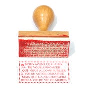 Image of Tampon pour éditeur: manuscrit accepté.