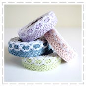 Image of Pretty Lacey Pastels - Fabric Tape