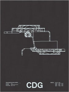 Image of CDG: Paris-Charles de Gaulle Airport Screenprint