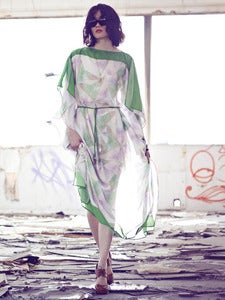 Image of Water Color Crystal kaftan (Green)