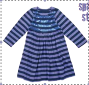 Image of Sequin Striped Dress