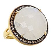 Image of  Kara Ackerman <i> Alice Rose <i/> Cocktail Ring in Moonstone