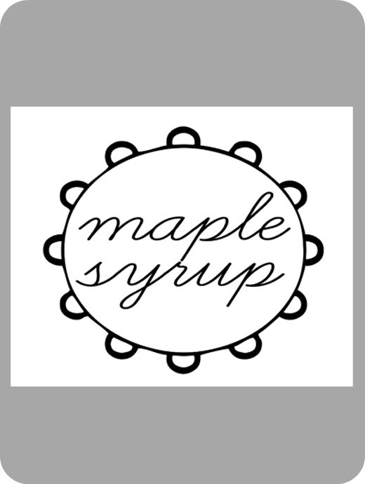 Image of Framed Maple Syrup Lable