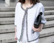 Image of The unlimited Tweed 3/4 Sleeve Jacket