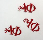 Image of Alpha Phi Logo Shaped Confetti, pack of 50 pieces