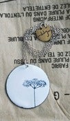 Image of Elderflower drawing necklace