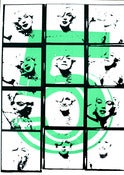 Image of Marilyn 5 green 50 x 70 cm Pop Surrealism Lowbrow Pop Art Icon Celebrity 