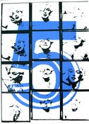 Image of Marilyn 5 blue 50 x 70 cm Pop Surrealism Lowbrow Pop Art Icon Celebrity 
