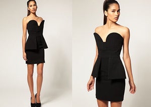 Image of Aqua Couture Vendella Peplum Dress, size 8