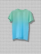 Image of Green & Blue Gradient T Shirt