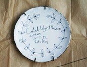 Image of Customised Birth Plate